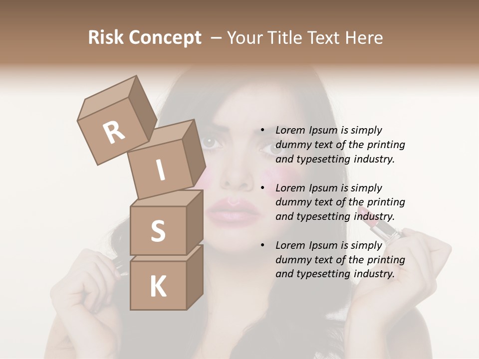 Put Fashion Makeup PowerPoint Template