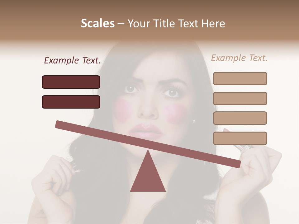 Put Fashion Makeup PowerPoint Template