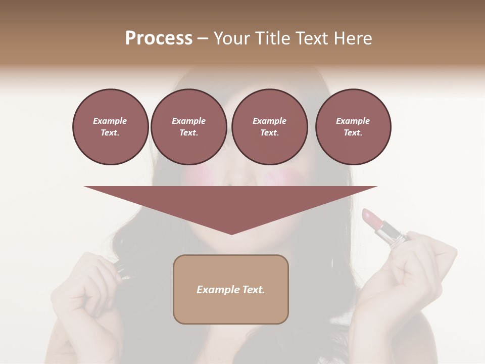 Put Fashion Makeup PowerPoint Template