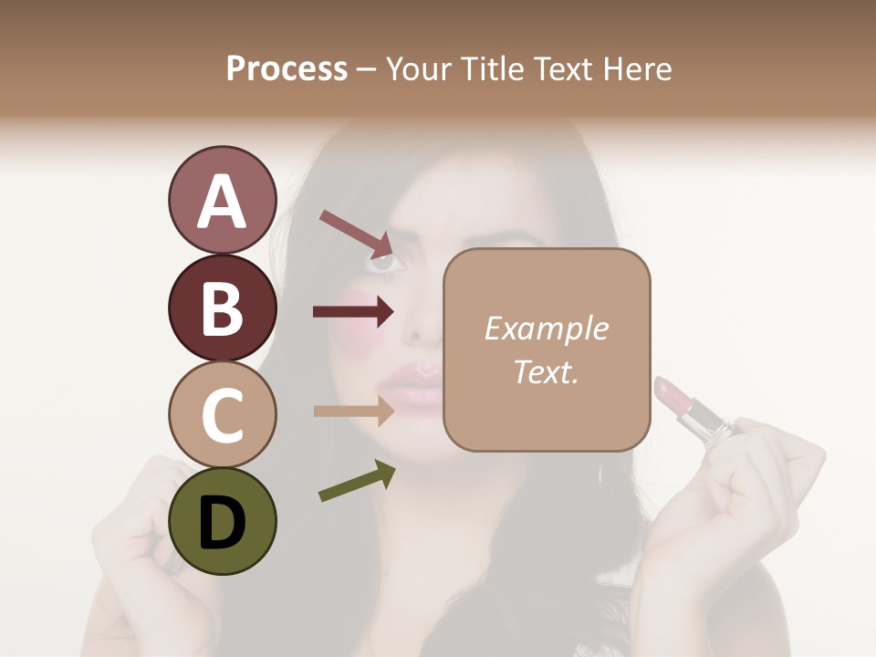 Put Fashion Makeup PowerPoint Template