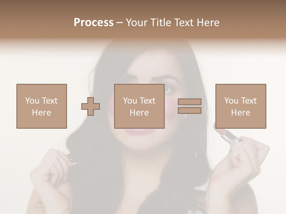Put Fashion Makeup PowerPoint Template