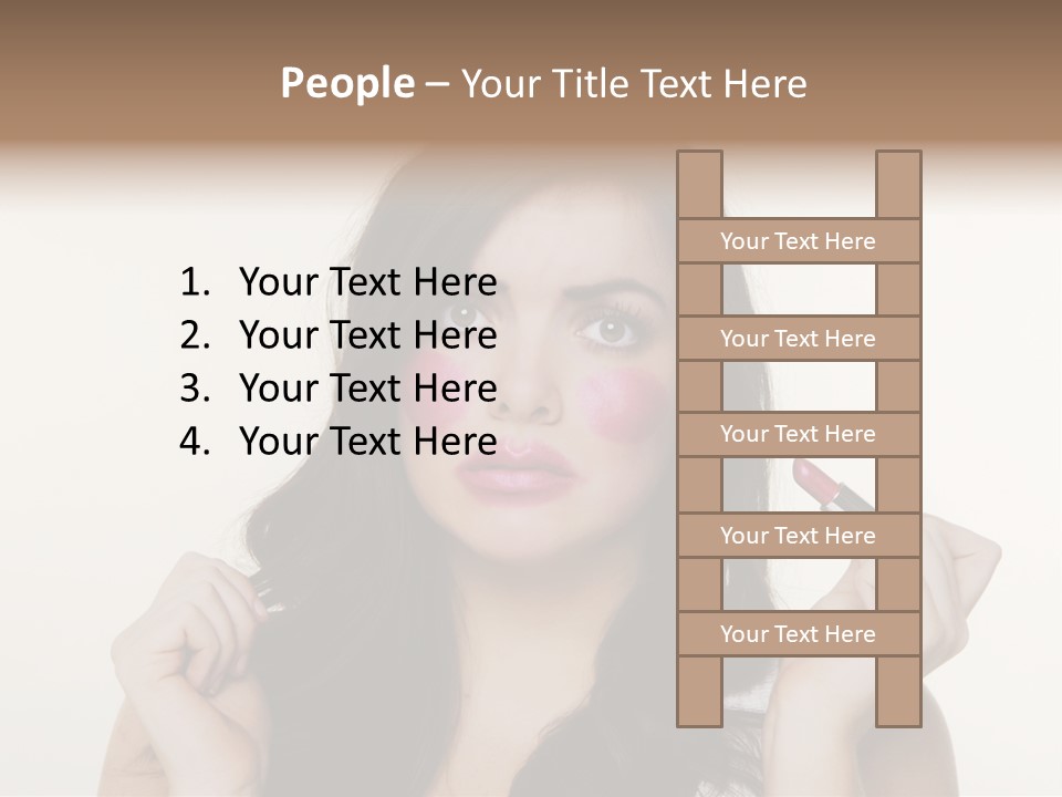 Put Fashion Makeup PowerPoint Template