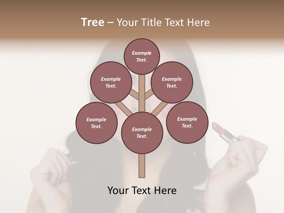 Put Fashion Makeup PowerPoint Template