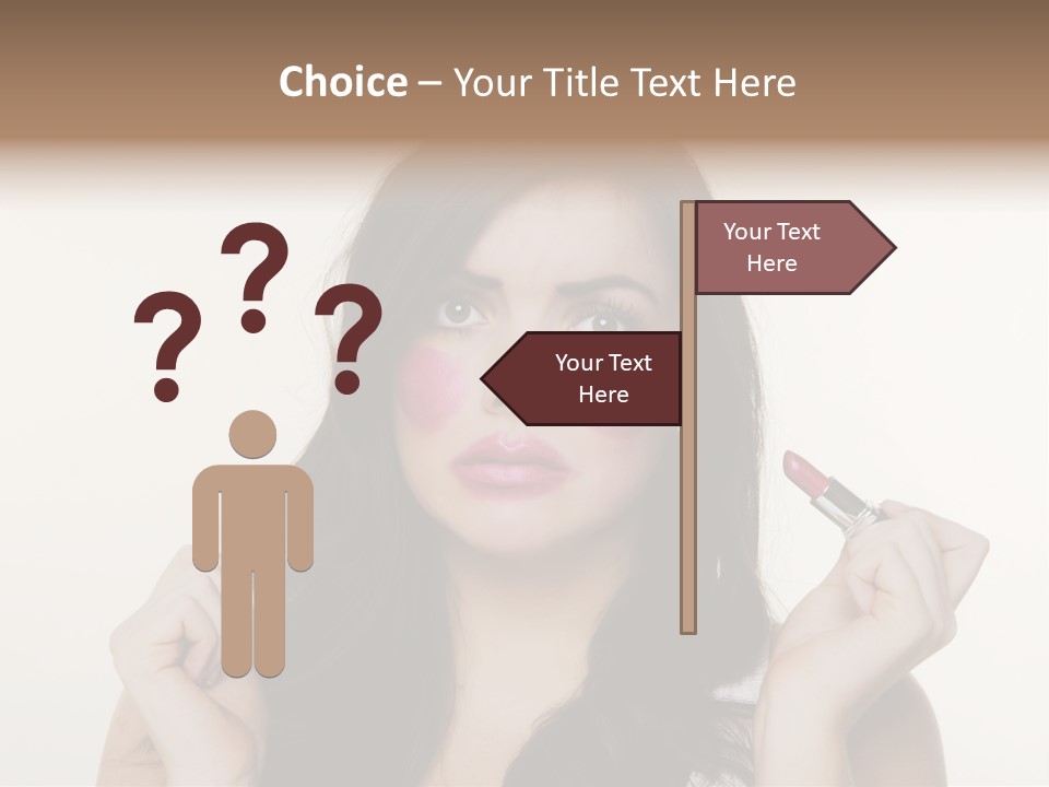 Put Fashion Makeup PowerPoint Template