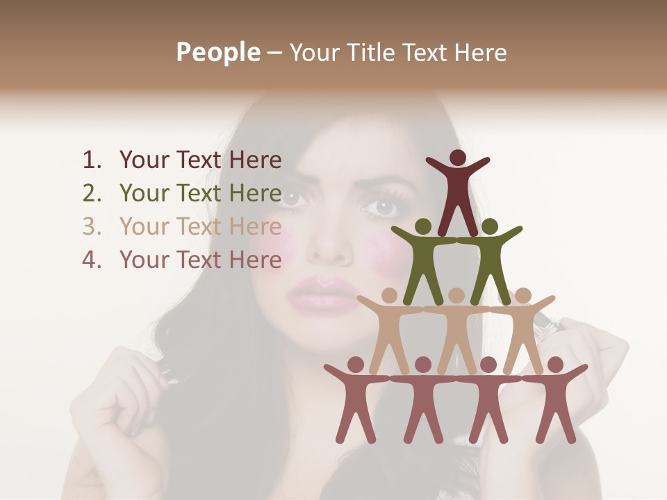 Put Fashion Makeup PowerPoint Template