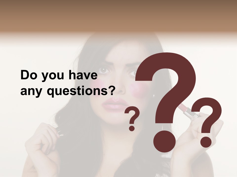 Put Fashion Makeup PowerPoint Template