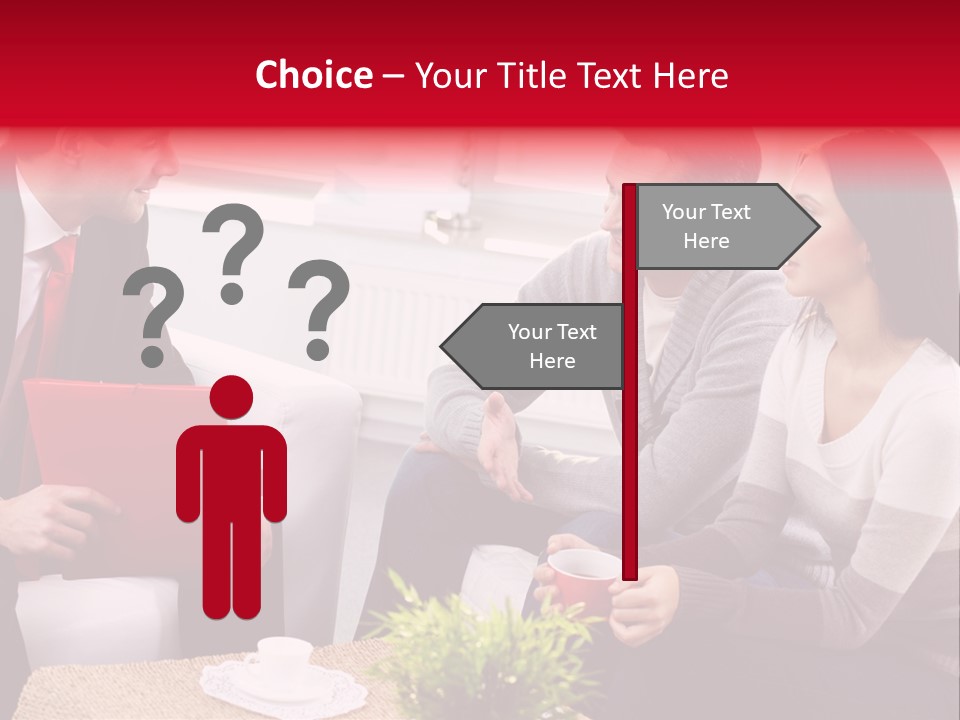Consideration Dressed Up Contemplation PowerPoint Template
