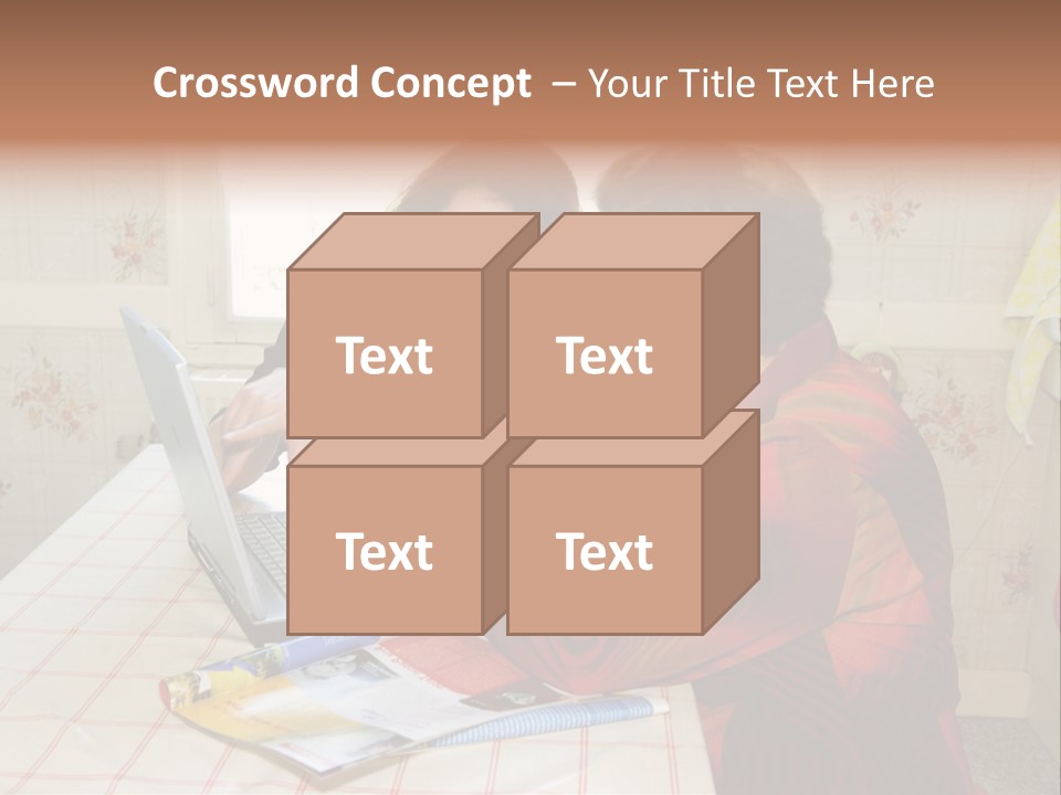 Indoors Employee Grandmother PowerPoint Template