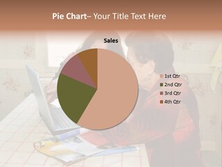 Indoors Employee Grandmother PowerPoint Template