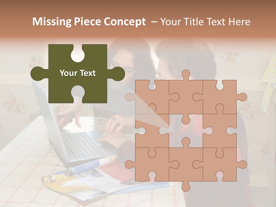 Indoors Employee Grandmother PowerPoint Template