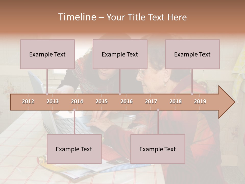 Indoors Employee Grandmother PowerPoint Template