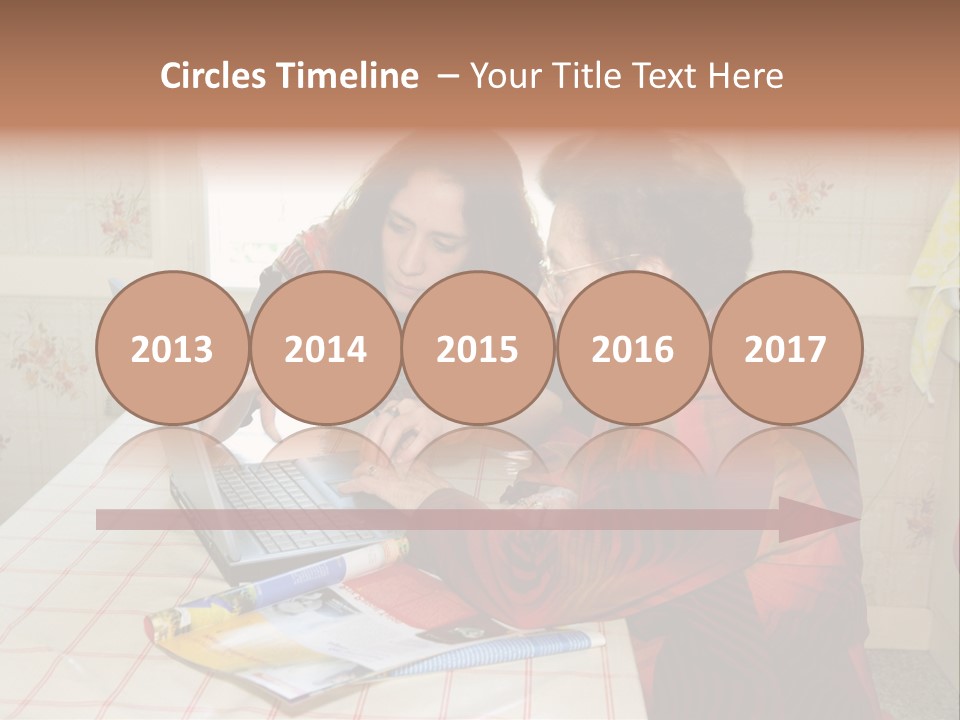 Indoors Employee Grandmother PowerPoint Template