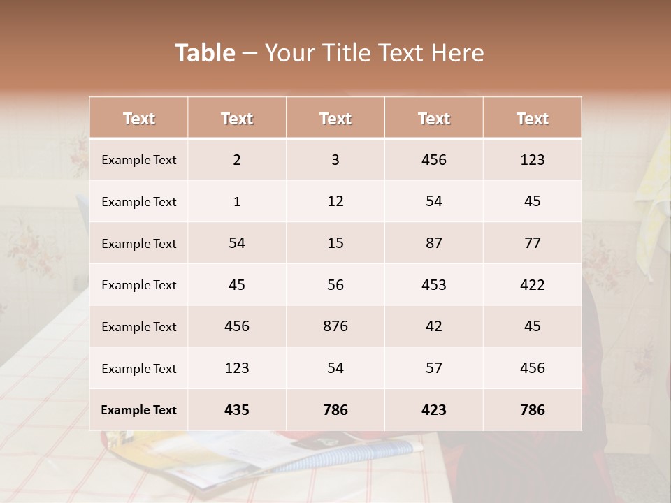 Indoors Employee Grandmother PowerPoint Template