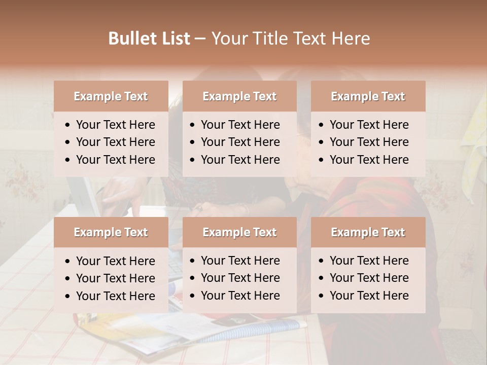 Indoors Employee Grandmother PowerPoint Template