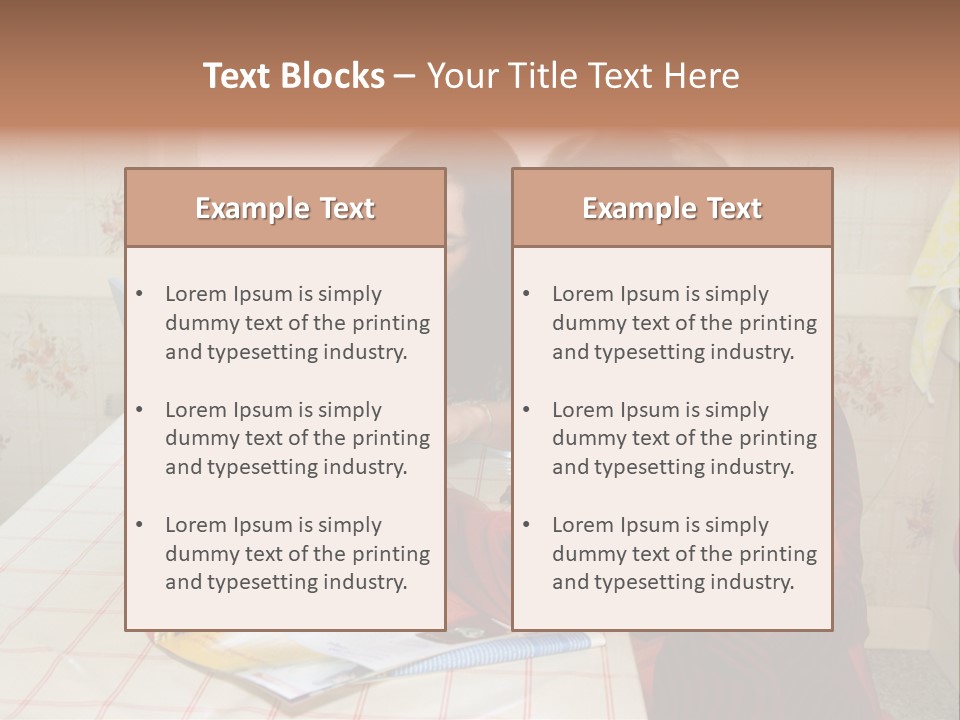 Indoors Employee Grandmother PowerPoint Template