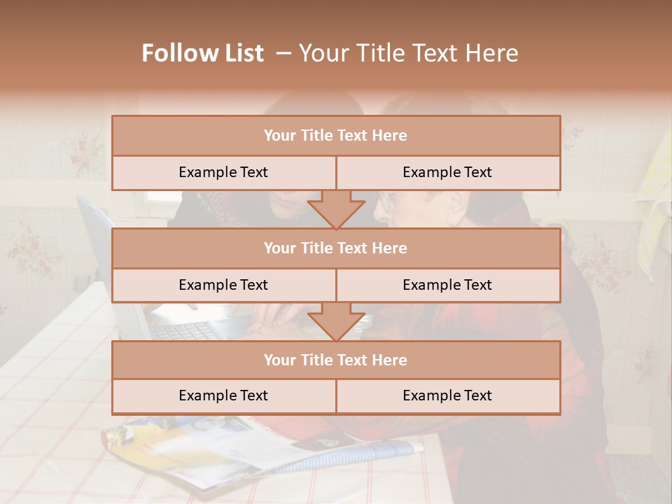 Indoors Employee Grandmother PowerPoint Template