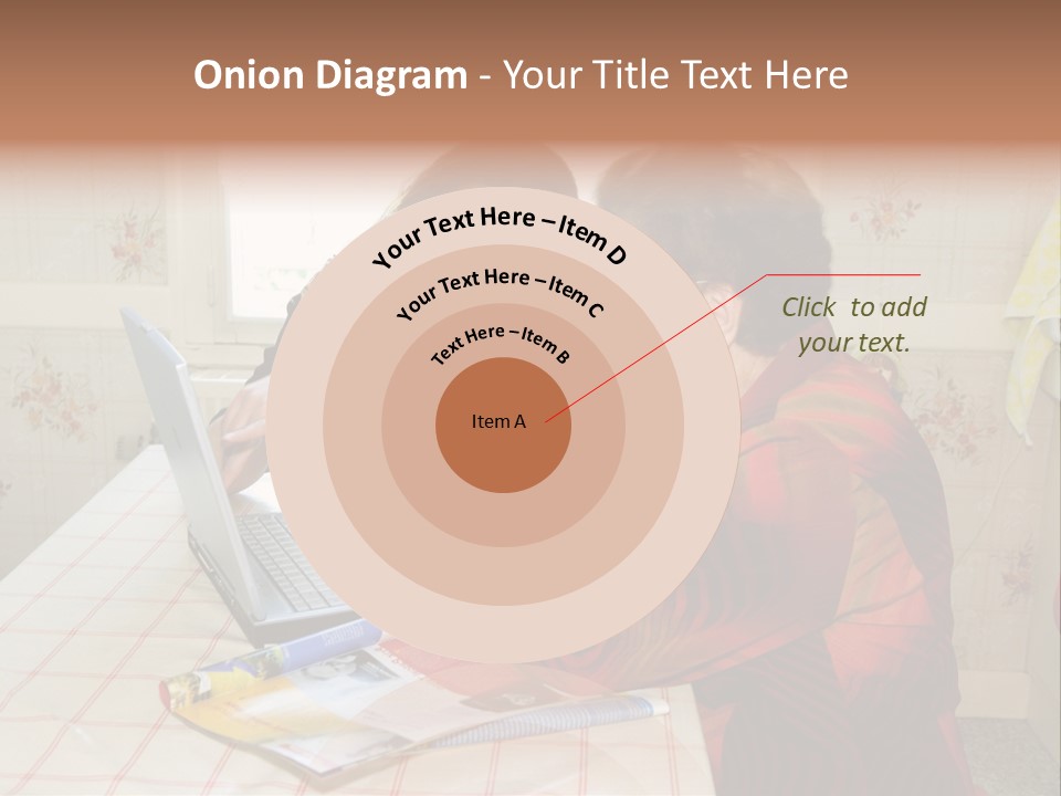 Indoors Employee Grandmother PowerPoint Template