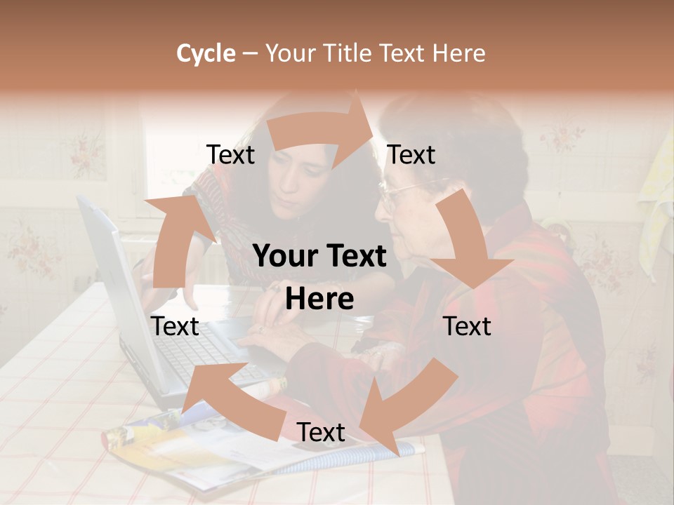 Indoors Employee Grandmother PowerPoint Template