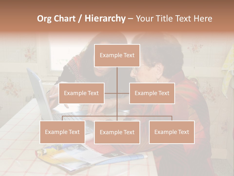 Indoors Employee Grandmother PowerPoint Template