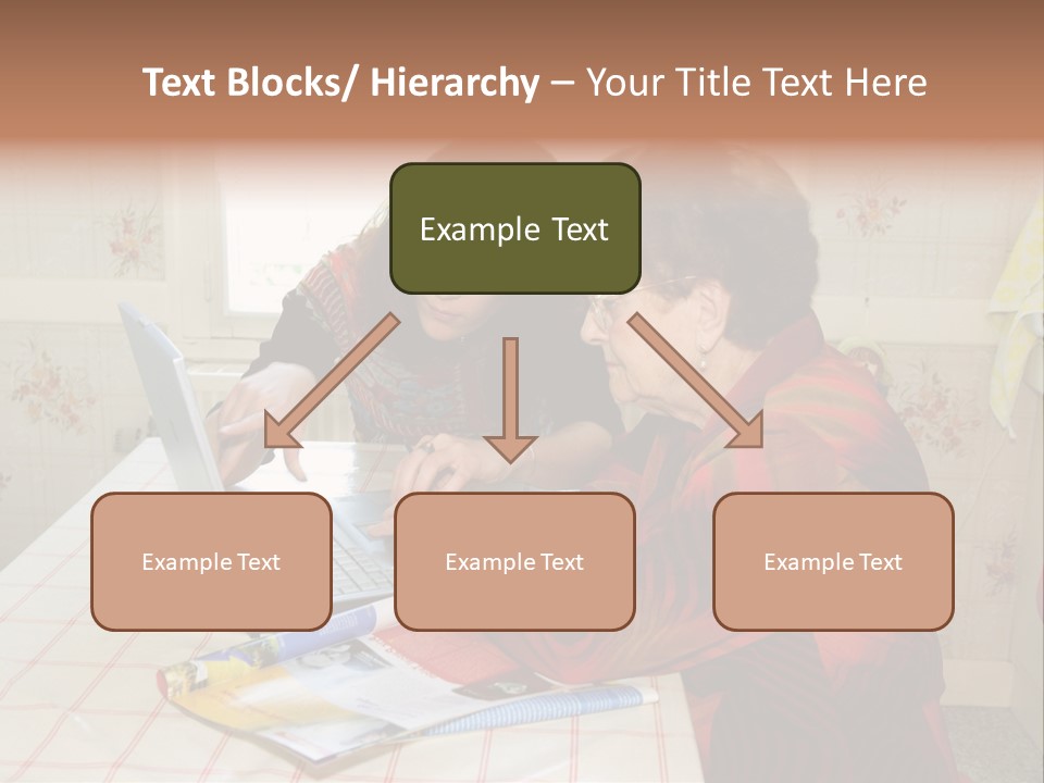 Indoors Employee Grandmother PowerPoint Template