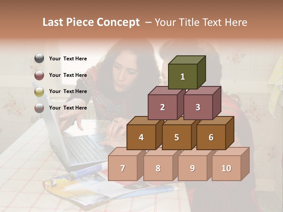Indoors Employee Grandmother PowerPoint Template