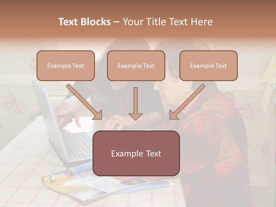 Indoors Employee Grandmother PowerPoint Template