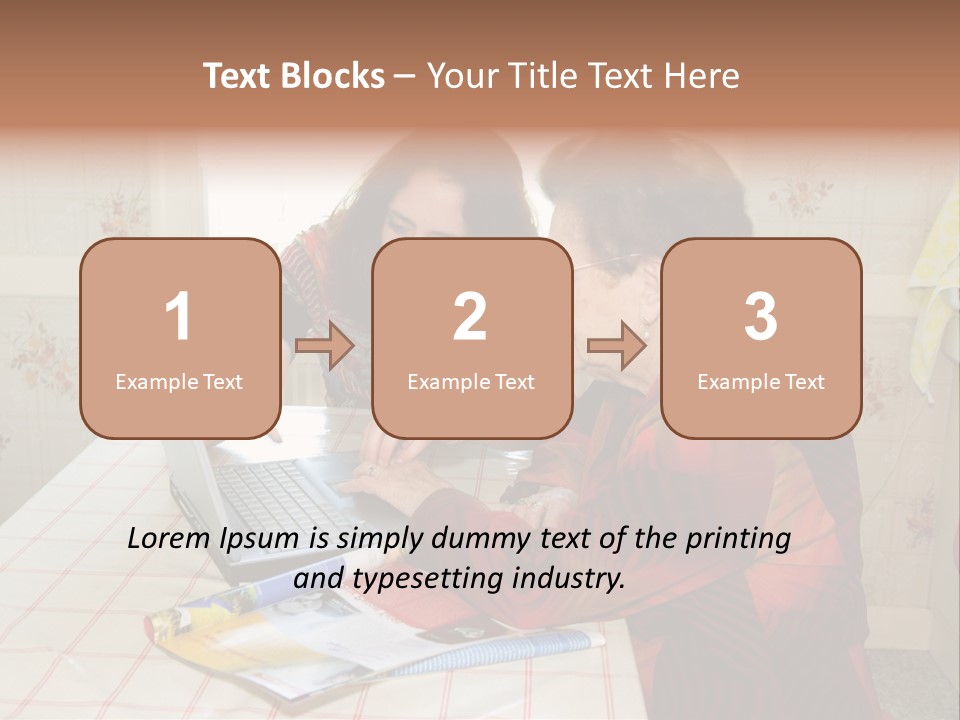 Indoors Employee Grandmother PowerPoint Template