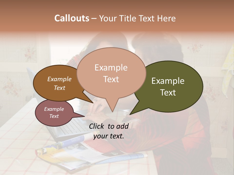 Indoors Employee Grandmother PowerPoint Template