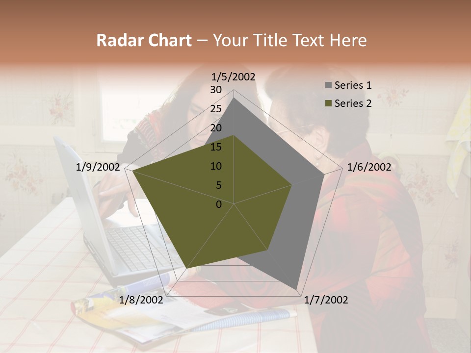 Indoors Employee Grandmother PowerPoint Template