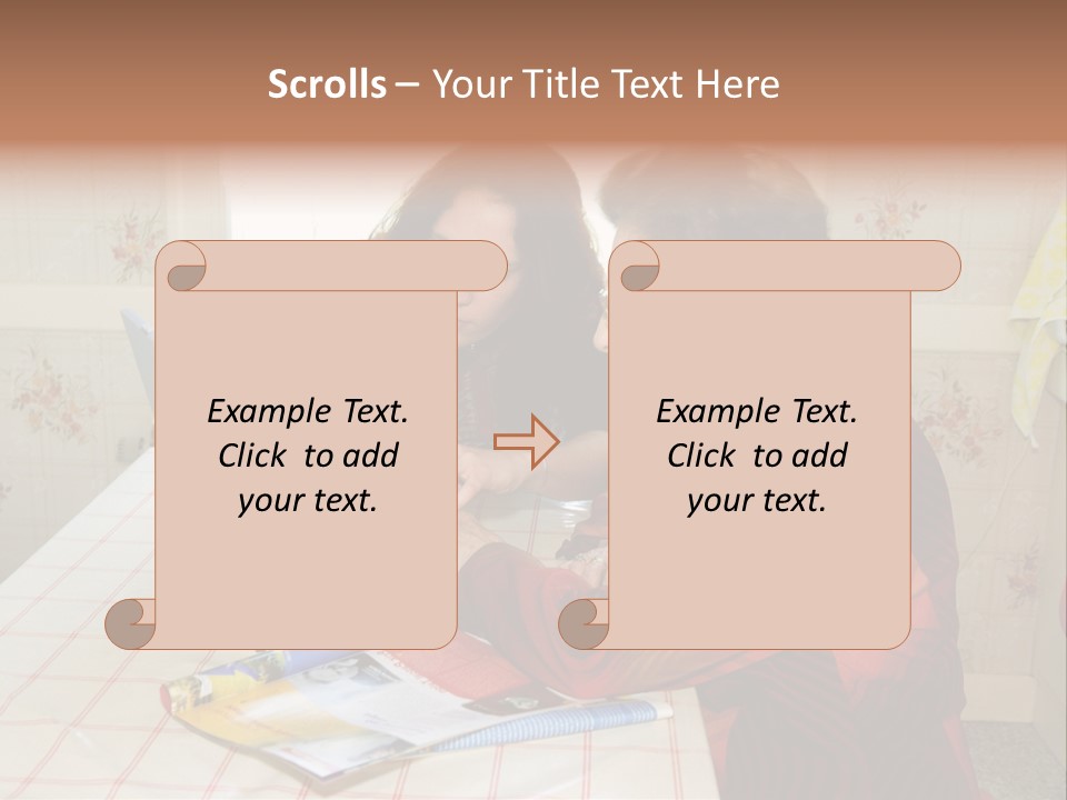Indoors Employee Grandmother PowerPoint Template