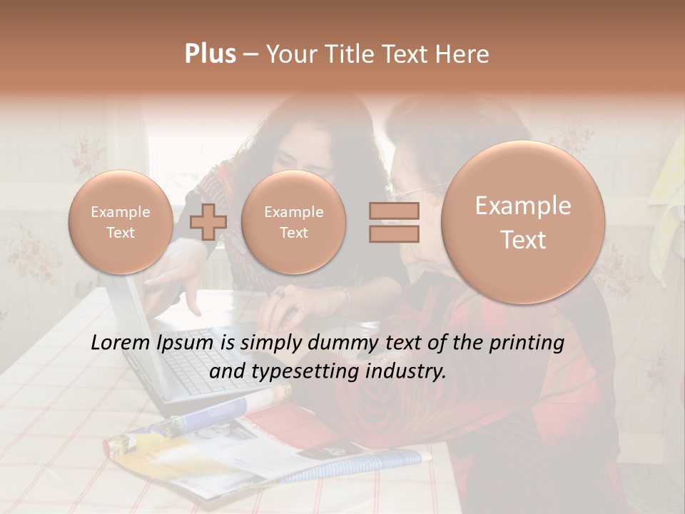 Indoors Employee Grandmother PowerPoint Template