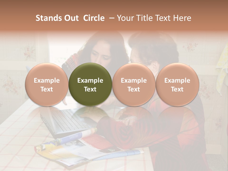 Indoors Employee Grandmother PowerPoint Template