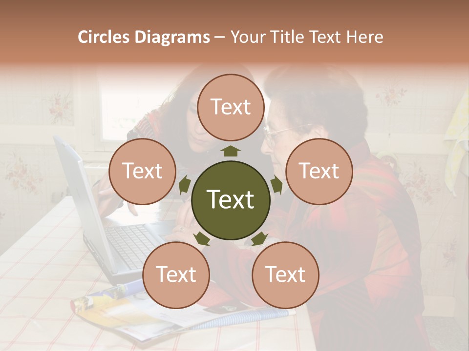 Indoors Employee Grandmother PowerPoint Template