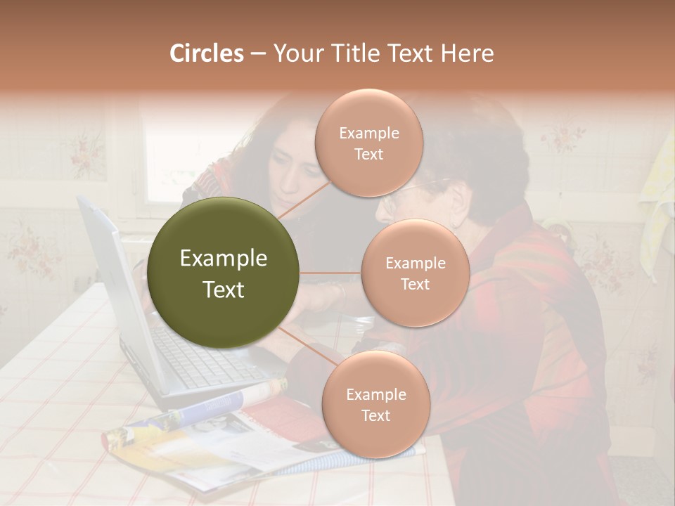 Indoors Employee Grandmother PowerPoint Template