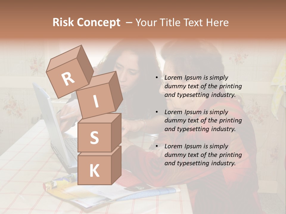 Indoors Employee Grandmother PowerPoint Template