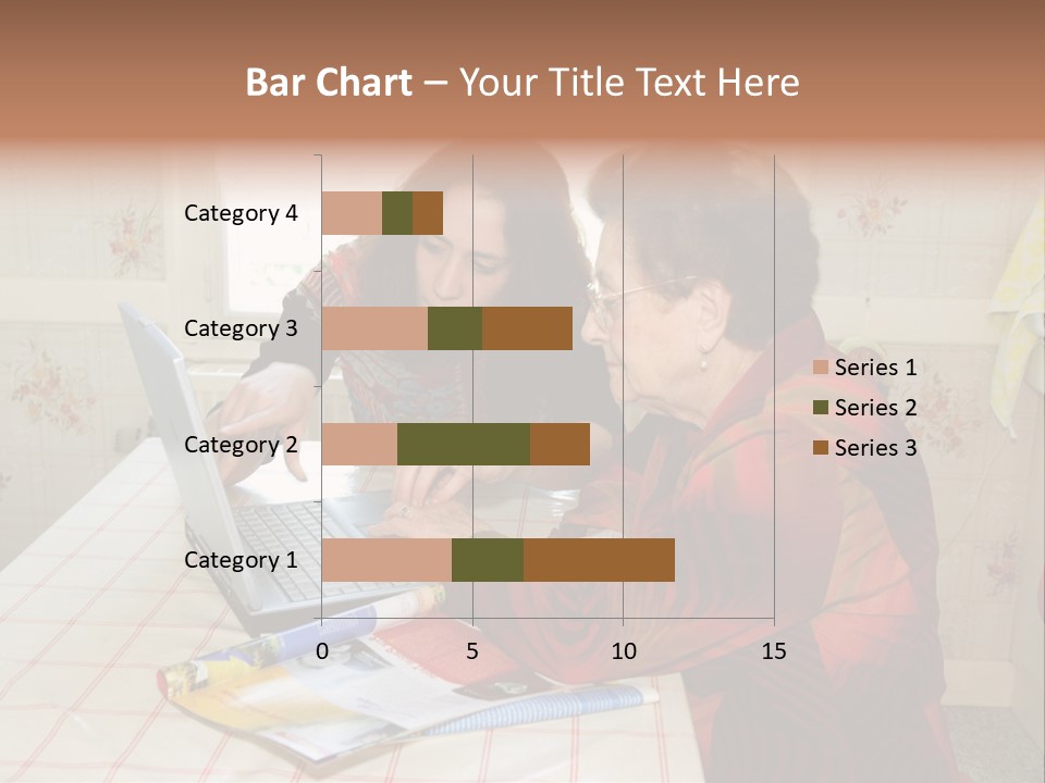 Indoors Employee Grandmother PowerPoint Template