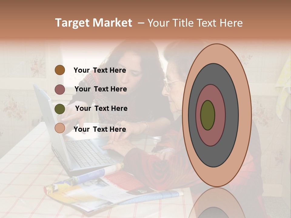 Indoors Employee Grandmother PowerPoint Template