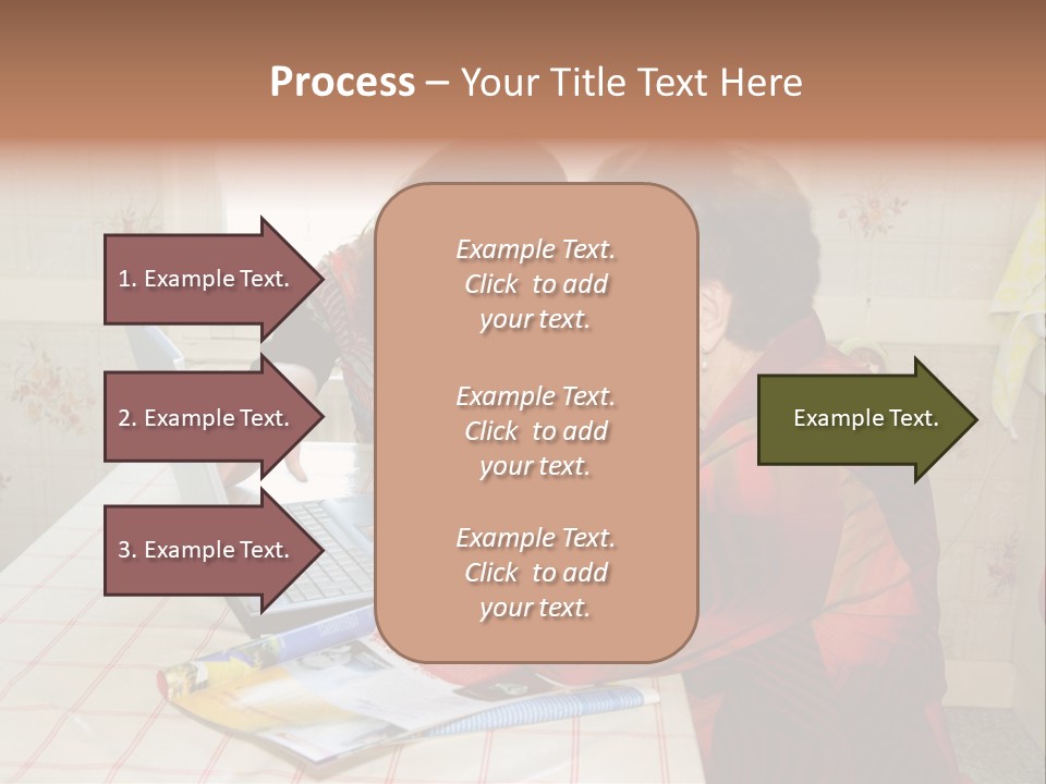 Indoors Employee Grandmother PowerPoint Template