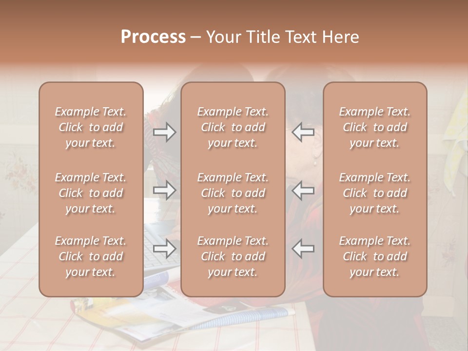 Indoors Employee Grandmother PowerPoint Template