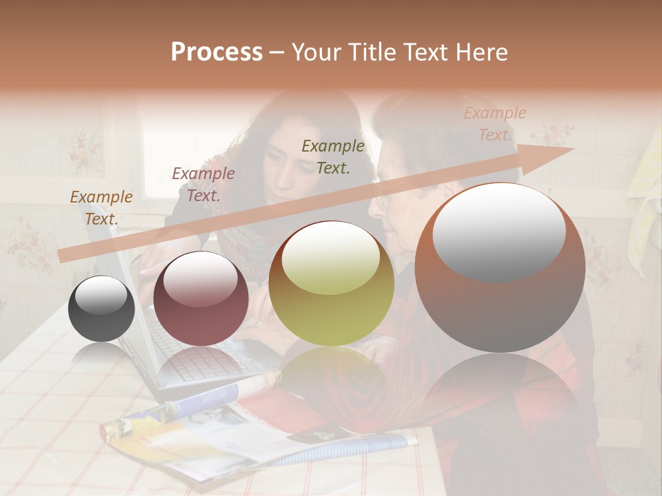 Indoors Employee Grandmother PowerPoint Template