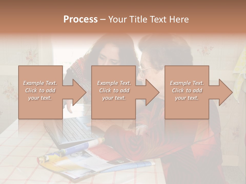 Indoors Employee Grandmother PowerPoint Template