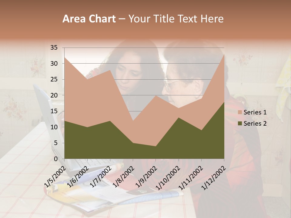Indoors Employee Grandmother PowerPoint Template