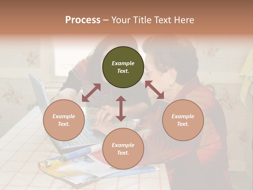 Indoors Employee Grandmother PowerPoint Template