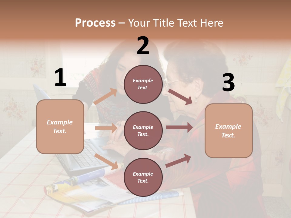 Indoors Employee Grandmother PowerPoint Template