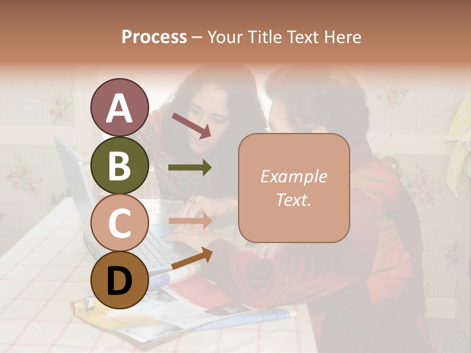 Indoors Employee Grandmother PowerPoint Template