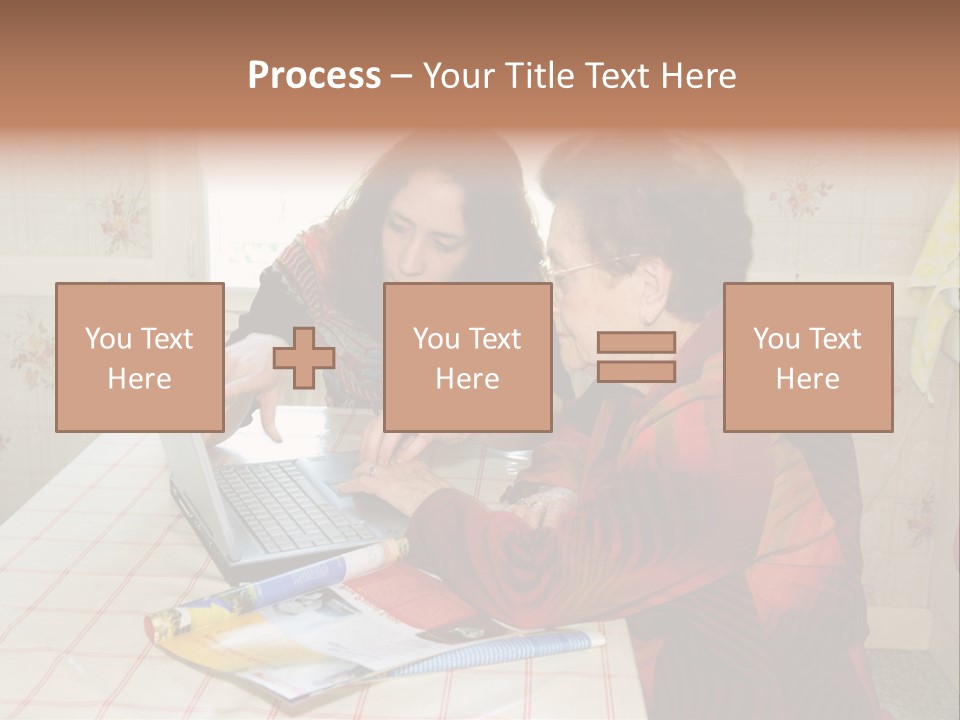 Indoors Employee Grandmother PowerPoint Template