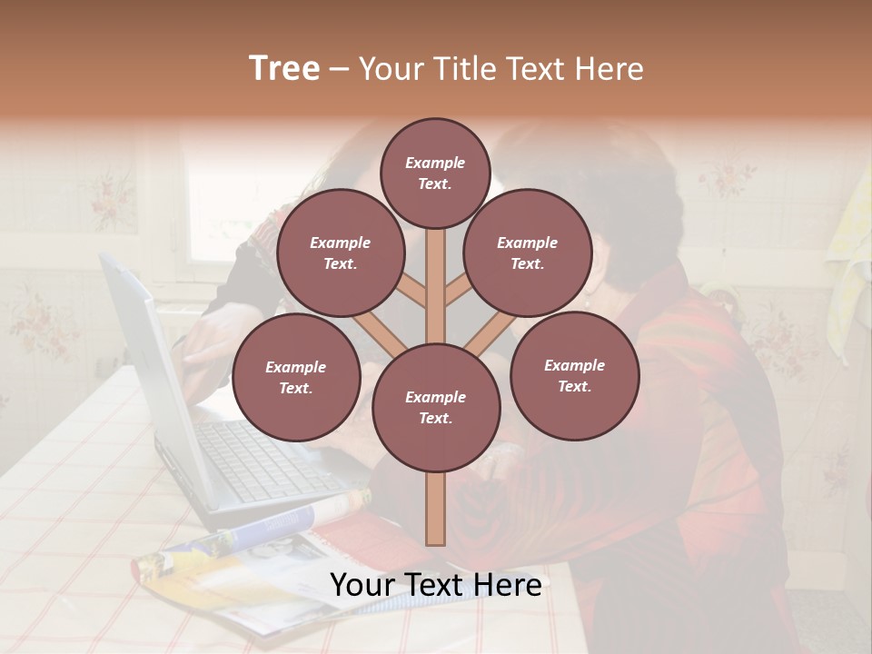 Indoors Employee Grandmother PowerPoint Template