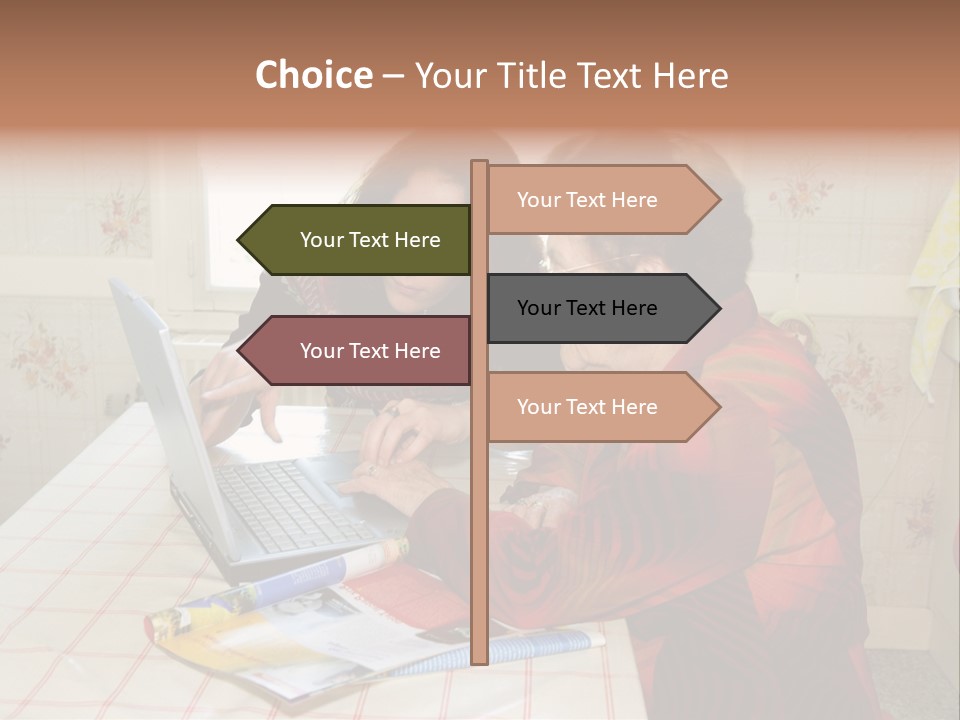 Indoors Employee Grandmother PowerPoint Template