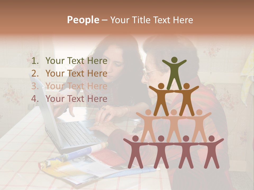 Indoors Employee Grandmother PowerPoint Template