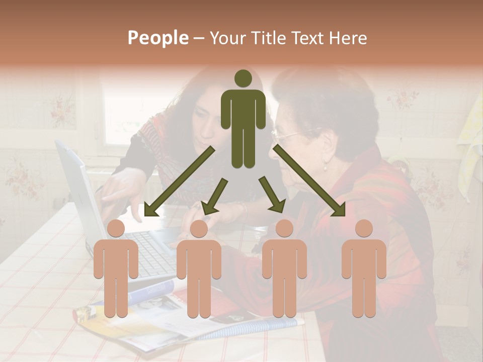 Indoors Employee Grandmother PowerPoint Template